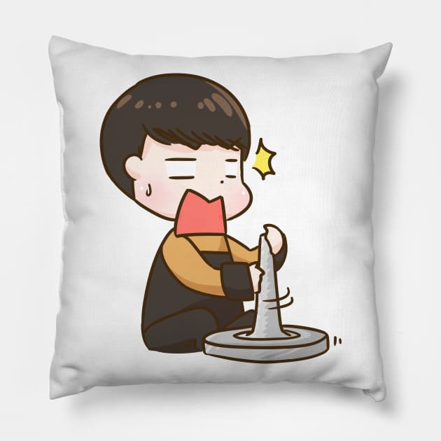 Jin pottery Pillow by Oricca