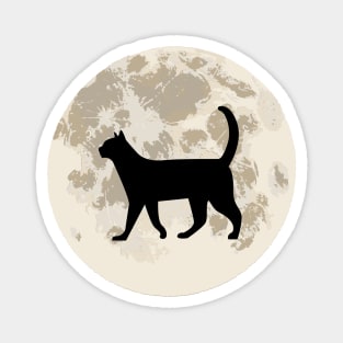 Cat and Moon Magnet