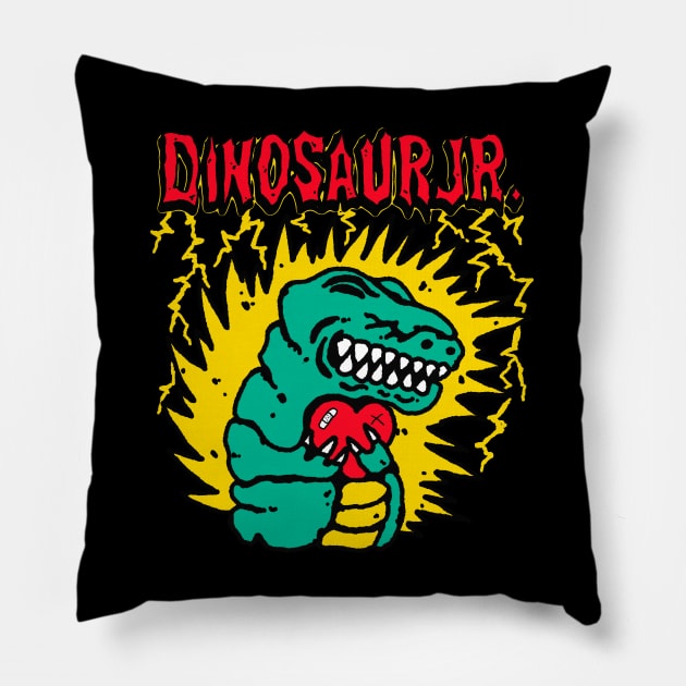 DinosaurJr Pillow by Allotaink