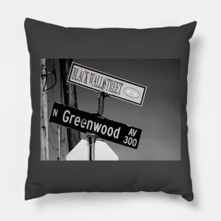 Black Wall Street Pillow