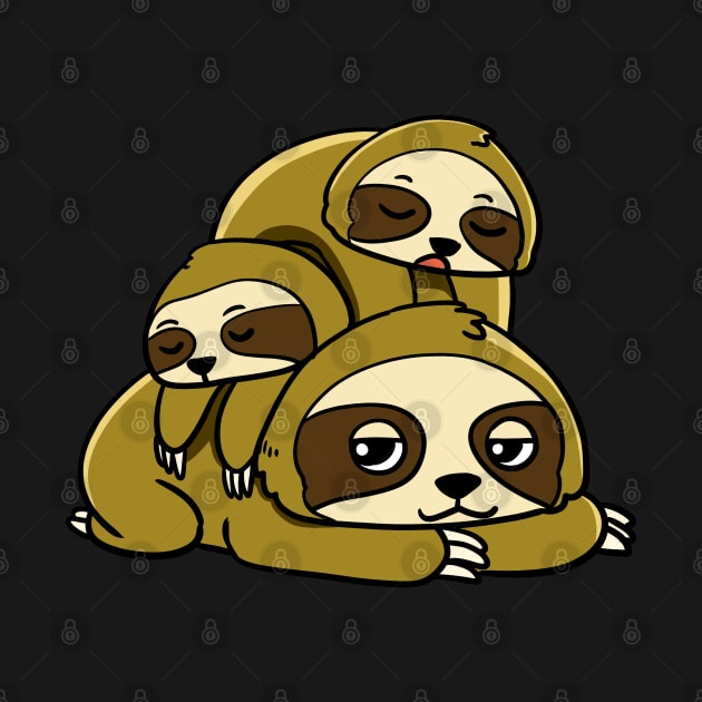 Sloth Pile by WildSloths