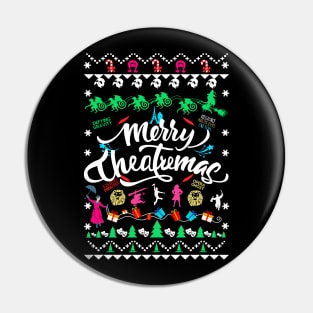 Ugly Theatre Christmas Sweater Pin