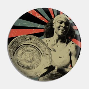 Serena Williams || Vintage Art Design || Exclusive Pin