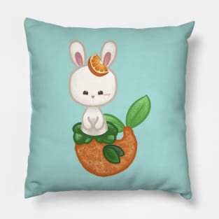 Bunny Orange Mermaid Pillow