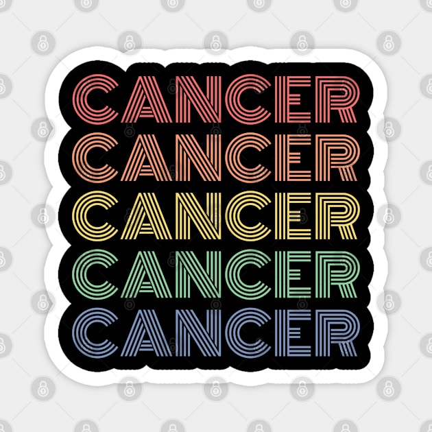 Colorful Cancer zodiac design! Magnet by euheincaio