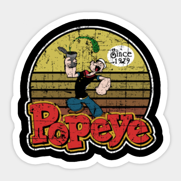 Popeye_The_Sailor_Man - Popeye - Sticker | TeePublic
