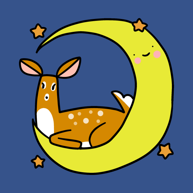 Crescent Moon Deer by saradaboru