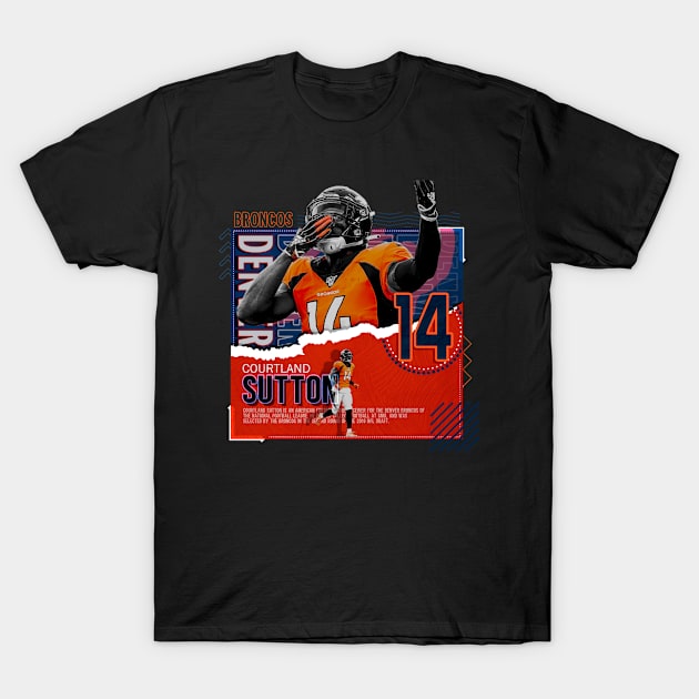 Rinkha Courtland Sutton Football Paper Poster Broncos T-Shirt