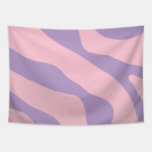 Lavender Pink Pastel Abstract Organic Forms Contemporary Aesthetic Pattern Tapestry