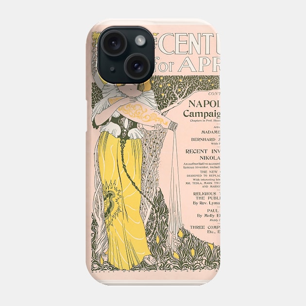 The Century Magazine, April 1895 Phone Case by WAITE-SMITH VINTAGE ART