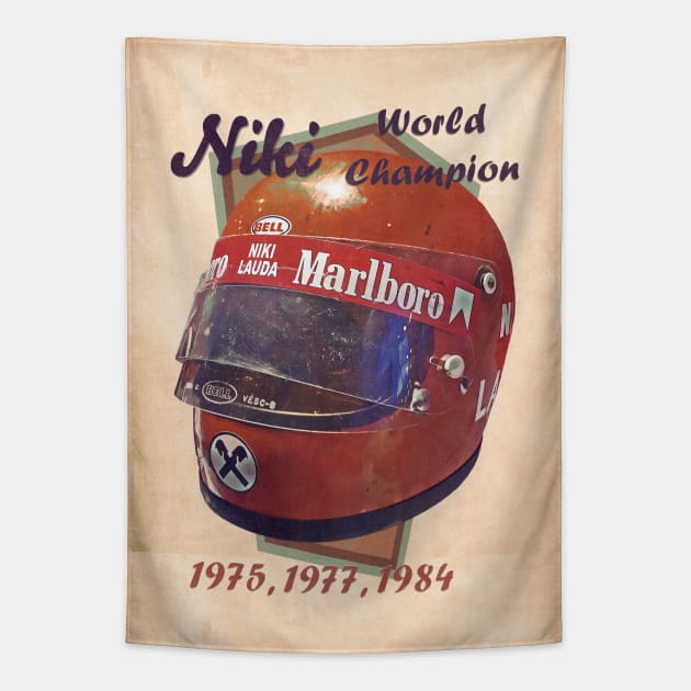 1975 Niki Lauda Tapestry by Popcult Posters