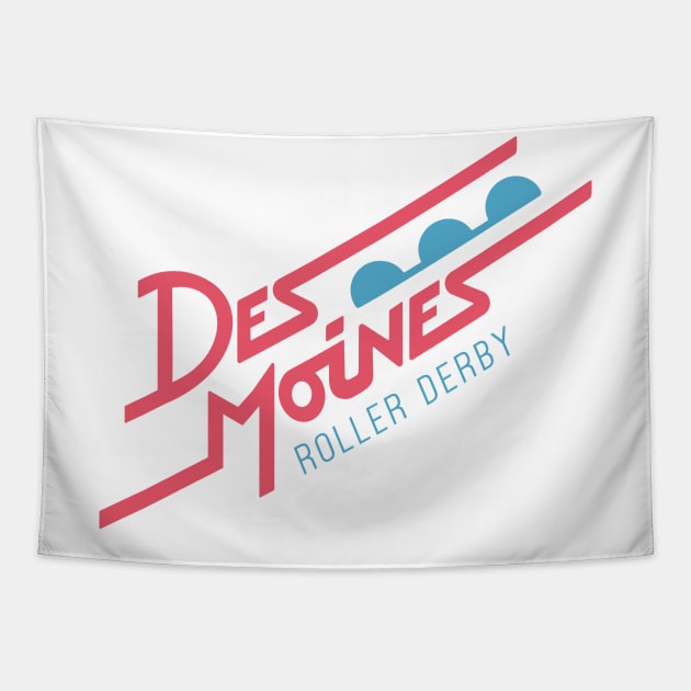 DMRD 2-Color Rose Logo T-Shirt Tapestry by DesMoinesRD