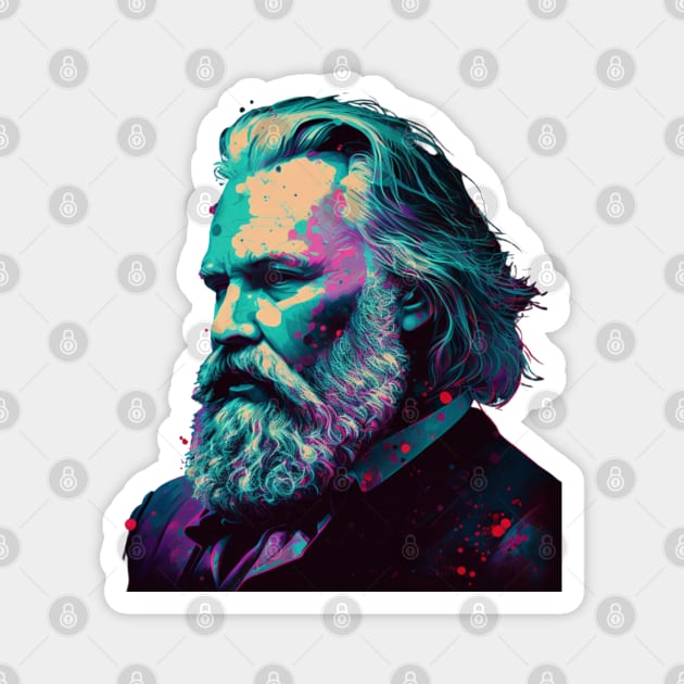 Johannes Brahms portrait Magnet by ClassicalMusicians