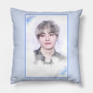 Bts Tae watercolor - BTS Army kpop gift BT21 Pillow