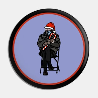 Bernie Sanders Christmas Graphic Pin