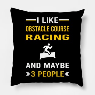 3 People Obstacle Course Racing Race OCR Pillow