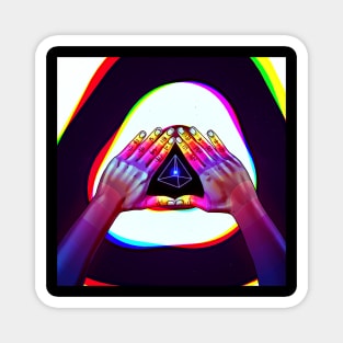 Psychedelic Energy Hands 5 (GIF) Magnet