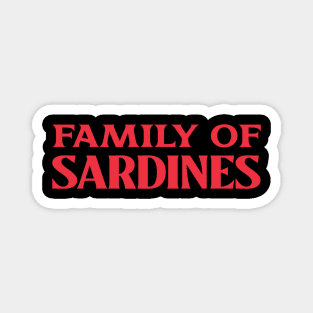 Family of Sardines Collective Animal Fish Nouns Magnet