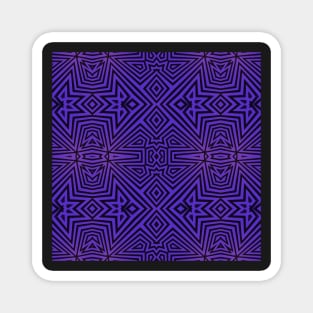 Purple/Black Tribal Pattern Magnet