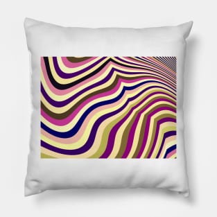 Colourful Striped Background Design Pillow