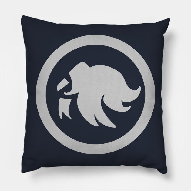 Silver Saint Faction Emblem Pillow by BlueStarWish's Trove of Merch