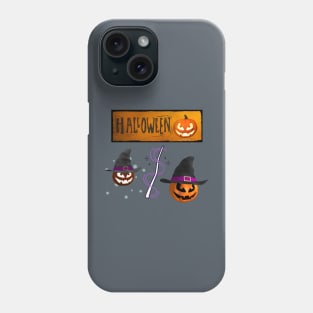 Halloween Pumpkin Witches STICKER PACK Phone Case