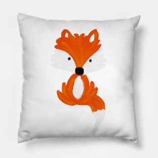 Fox - oil painting pattern Pillow