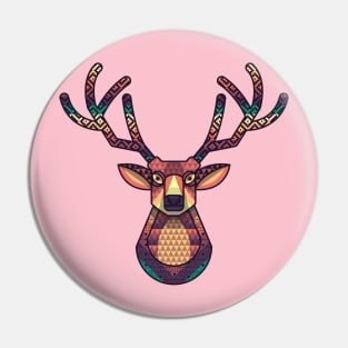 Deer artwork , deer design, deer art, deer colorful design, deer gift Pin