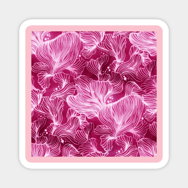 Pink Shibori Corals Magnet by Carolina Díaz