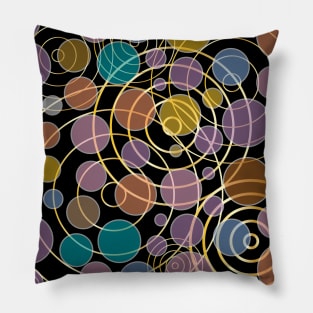 Colorful Modern Abstract Geometric Deco Pillow