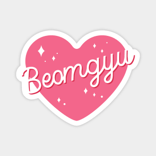 TXT Beomgyu pink heart Magnet