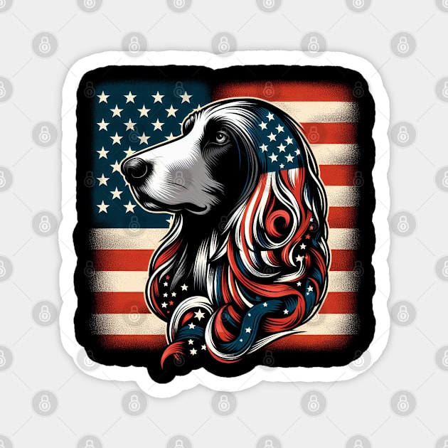 Afghan Hound FLAG USA Funny Dog Lover Magnet by click2print