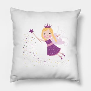 Cute fairytale purple stars shining Pillow