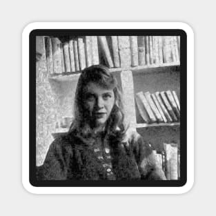 Sylvia Plath - #2 of #7 in a series Magnet