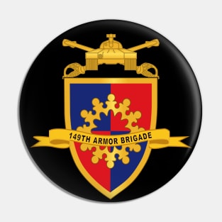 149th Armor Brigade w Br - Ribbon X 300 Pin