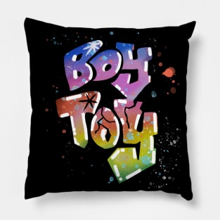 80s Boy Toy graffiti tag Pillow