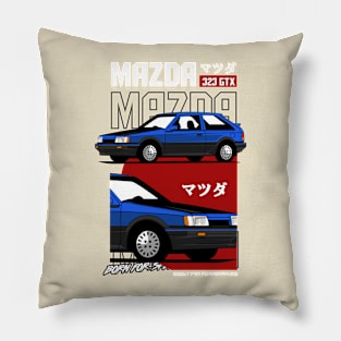 Mazda 323 GTX Motorsport Nostalgia Pillow