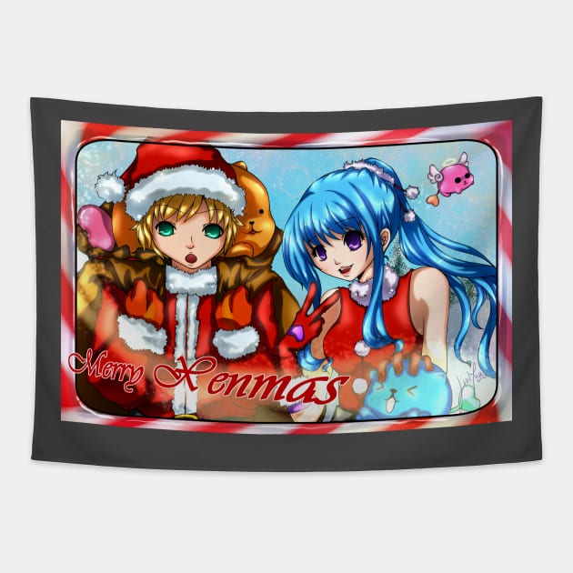 Merry XenMas Tapestry by LinYue