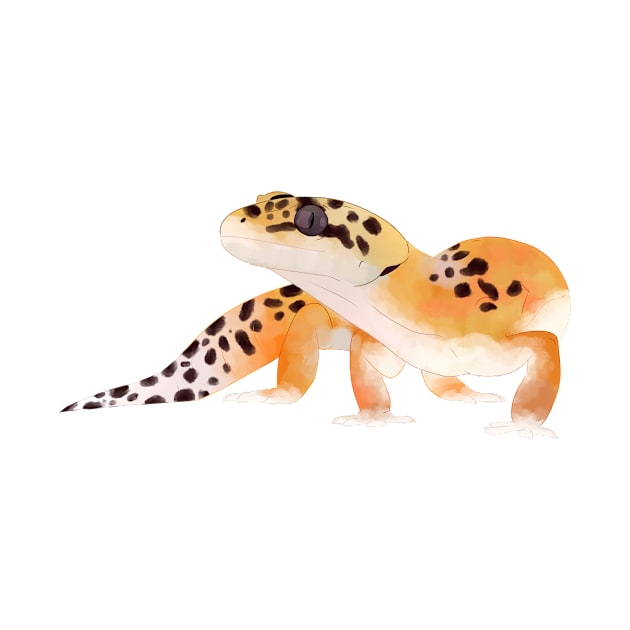 Leopard Gecko, Gecko Lovers, Painted Gecko by sockdogs