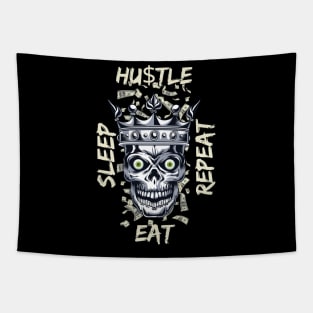 Eat Sleep Hustle Repeat Tapestry