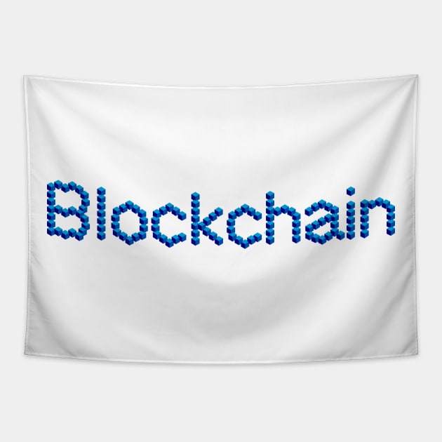 blockchain type, new technology, future technology Tapestry by Akman