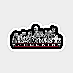 Arizona Hockey Team All Time Legends, Phoenix City Skyline Magnet