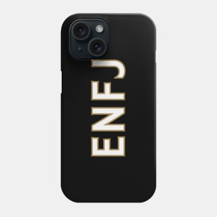 Myers Briggs Typography ENFJ Phone Case