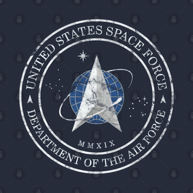 United States Space Force Vintage Official Logo by DesignedForFlight