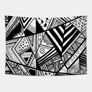 Black&White Abstract Tapestry