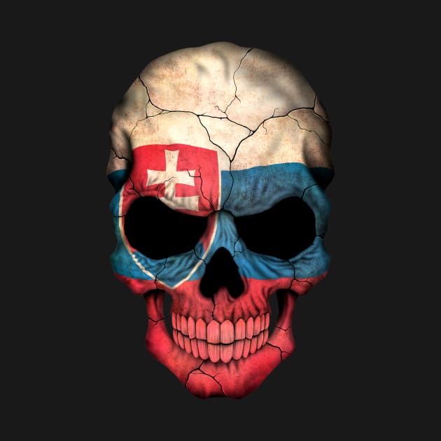 Slovakian Flag Skull by jeffbartels