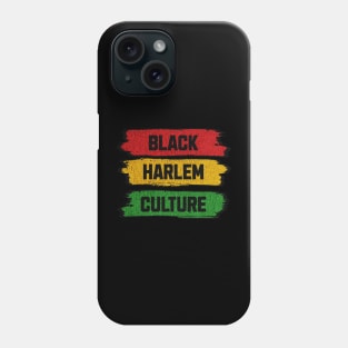 Express Your Pride: Black Harlem Culture In A Red, Gold, And Green Strips Phone Case