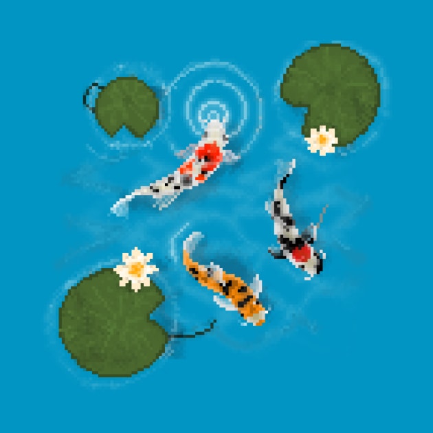 Pixel Koi Fish by SmokWart