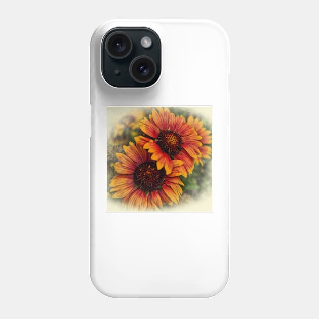 Golden Autumn Blooms Phone Case by KirtTisdale