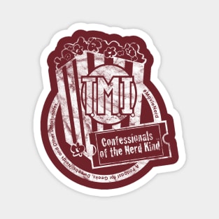 TMI Confessionals Vintage Logo - White Magnet